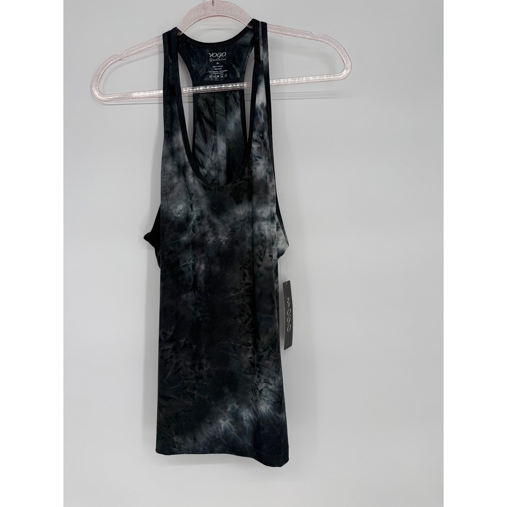 Yogo Active Tie Dye Racerback Tank Top Sz XL Athletic Workout Fitness NWT $36